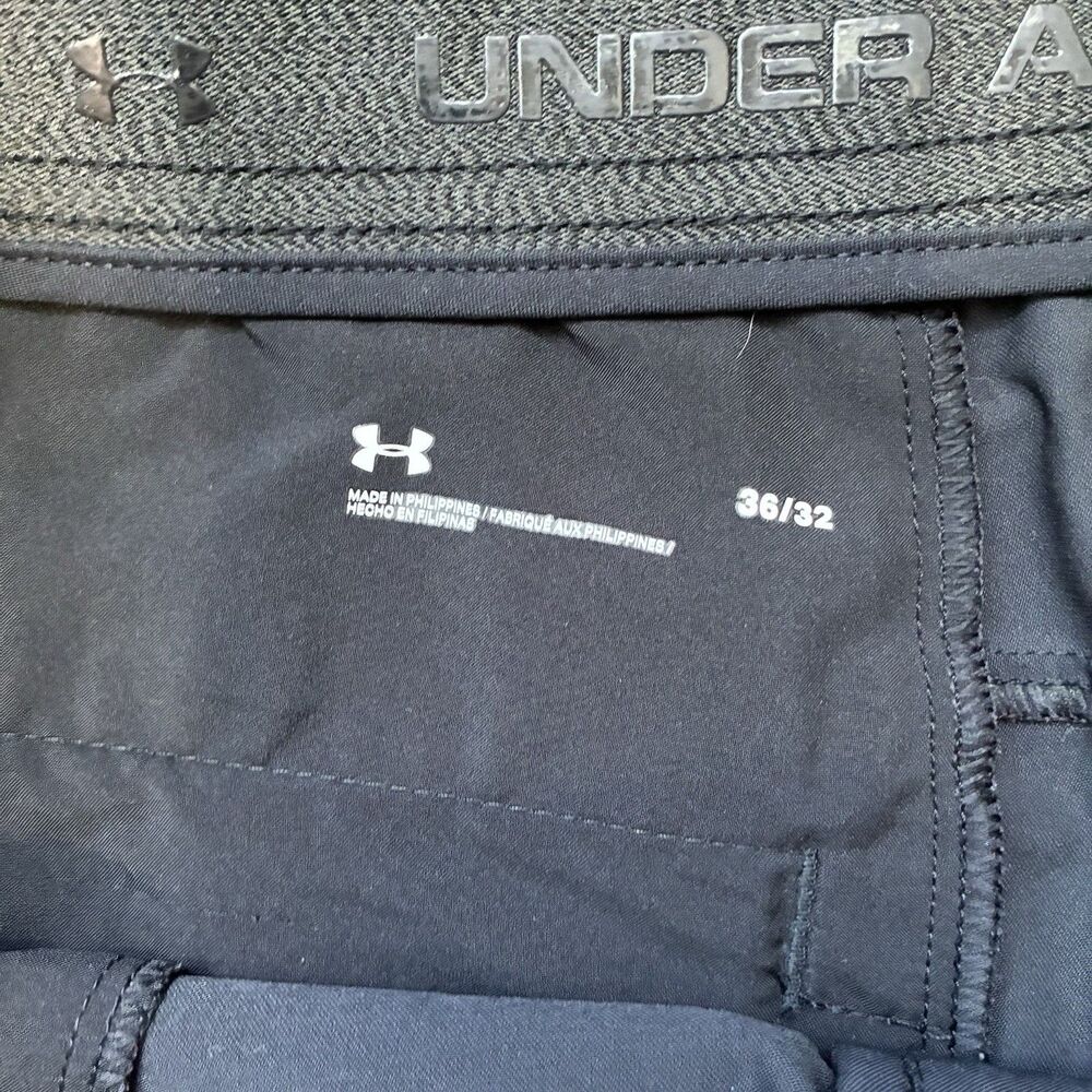 Under Armour 36x30 Black UA Drive 1364407 Straight Golf Mens Dress Pants Comfort - Picture 7 of 11